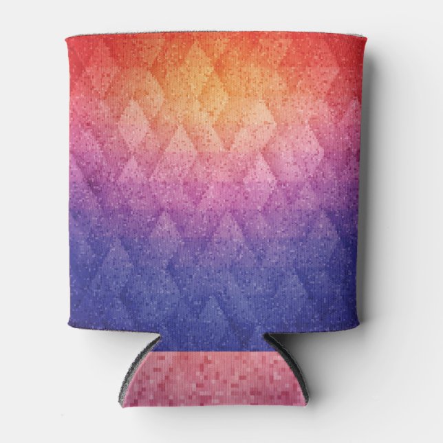 Enfriador De Latas Fondo de cosecha triangular geométrica 3D (Anverso)