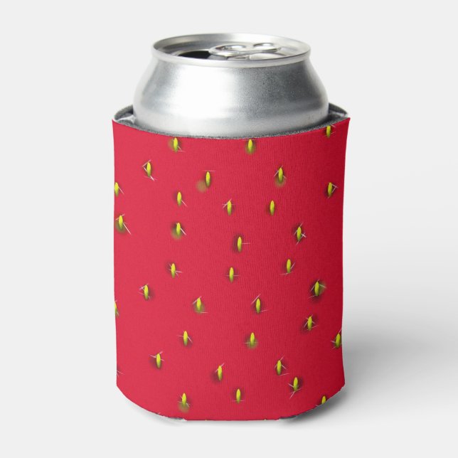 Enfriador De Latas Fondo de fresa rojo (Lata Anverso)