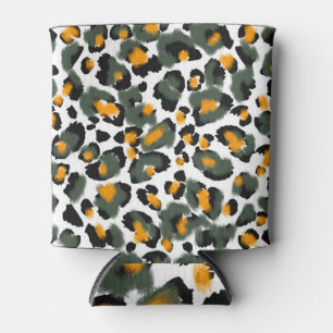 Enfriador De Latas Fondo de textura de impresión de leopardo