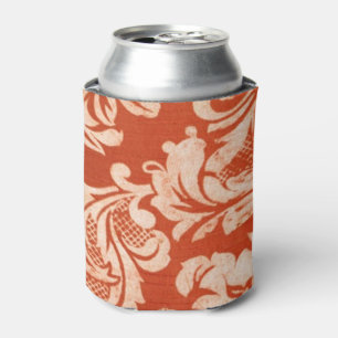 Enfriador De Latas Fondo floral del papel pintado del vintage