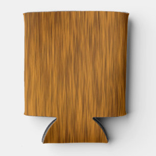 Enfriador De Latas Fondo Golden Faux Rough Wood