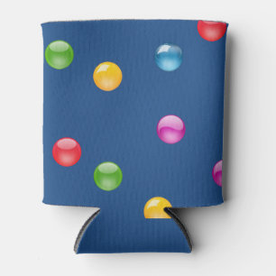Enfriador De Latas Fondo Multicolor Shiny Polkadot Confetti DIY