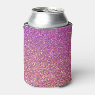 Enfriador De Latas Fondo rosado del purpurina de Ombre