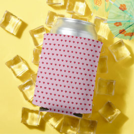Enfriador De Latas Forma cardíaca pixelada delgada