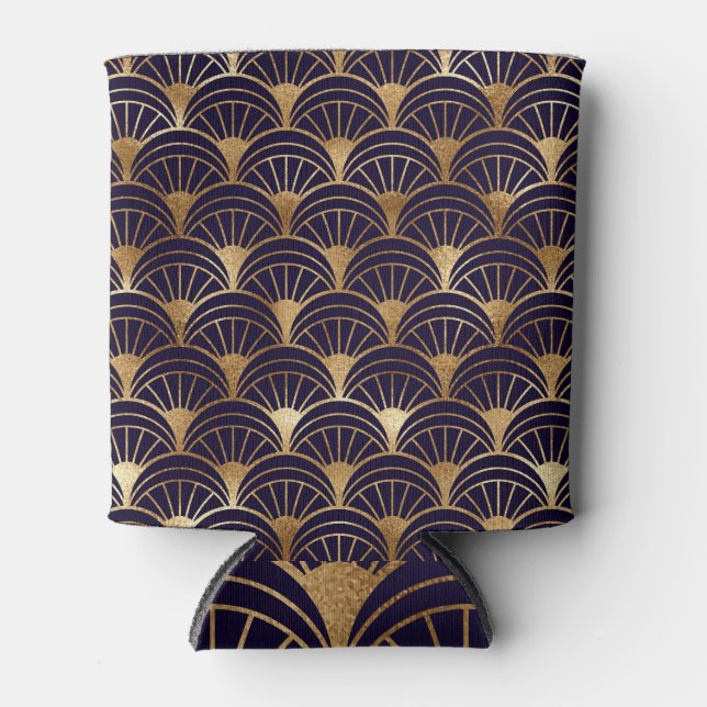 Enfriador De Latas Formas geométricas de oro Art Deco (Anverso)