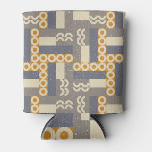 Enfriador De Latas Formas geométricas retro, patrón moderno