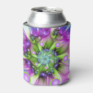 Enfriador De Latas Formas redondeadas en espiral coloridas Resumen de