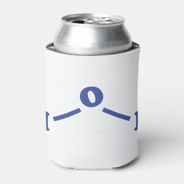 Enfriador De Latas Fórmula química molecular de agua (Lata Anverso)