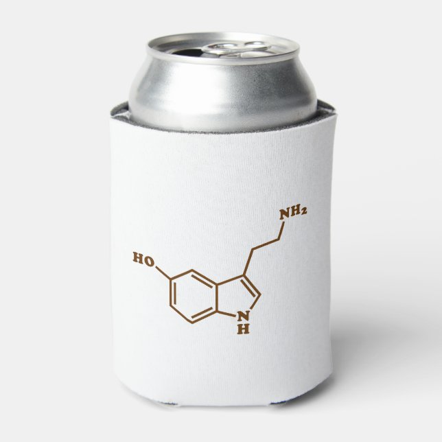 Enfriador De Latas Fórmula química molecular de serotonina (Lata Anverso)