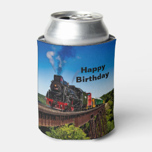 Enfriador De Latas Foto cumpleaños del puente de tren de Vintage