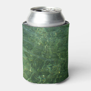 Enfriador De Latas Foto de Agua sobre hierba marina II (Azul y Verde)