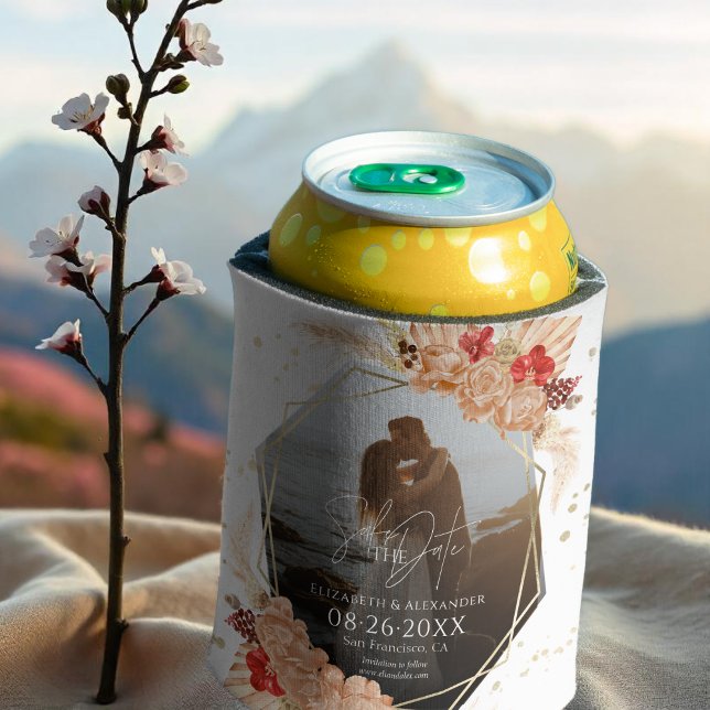 Enfriador De Latas Foto de Boho | Boda Terracota Guardar La Fecha (Subido por el creador)