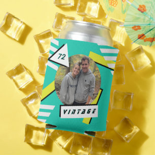 Enfriador De Latas Foto de cumpleaños 50 retro Vintage de los años 90