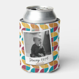Enfriador De Latas Foto de cumpleaños número 50 retro de los setenta 