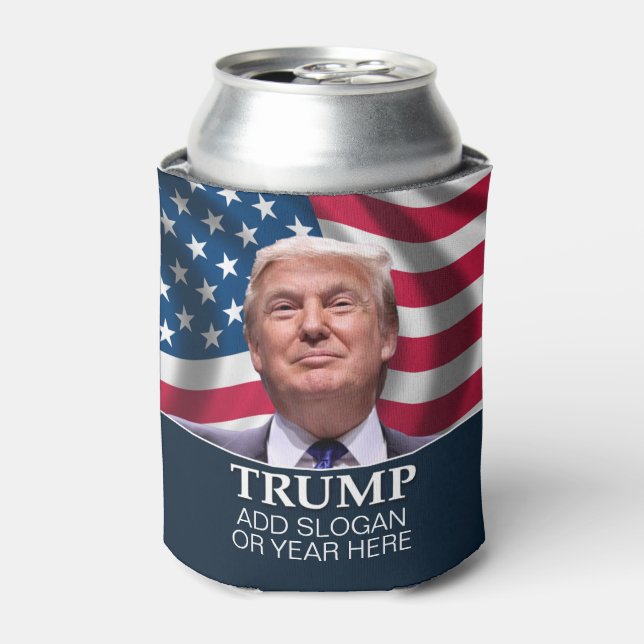 Enfriador De Latas Foto de Donald Trump - presidente 2024 (Lata Anverso)