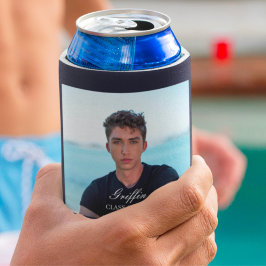 Enfriador De Latas Foto de Guy Grad Modern Graduation Personalizado