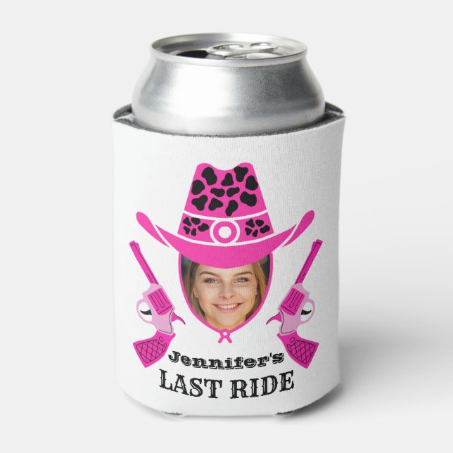 Enfriador De Latas Foto de Personalizado Cowgirl (Lata Anverso)