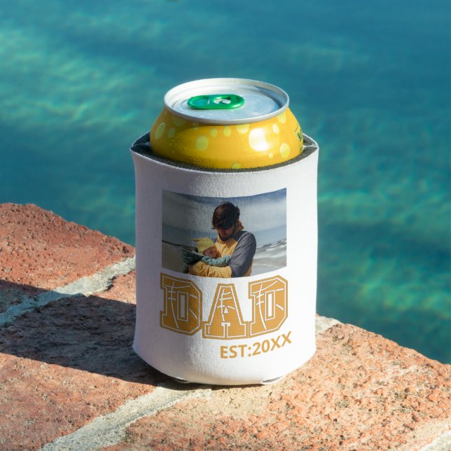 Enfriador De Latas Foto de personalizado Padre Deporte Día Papá Balon (Piscina in situ)