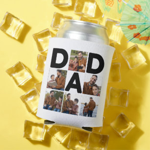 Enfriador De Latas Foto del Personalizado del Día del Padre Feliz