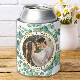 Enfriador De Latas Foto moderna Eucalyptus Greenery Gold Boda
