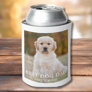Enfriador De Latas Foto personalizada de Best Dog Dad