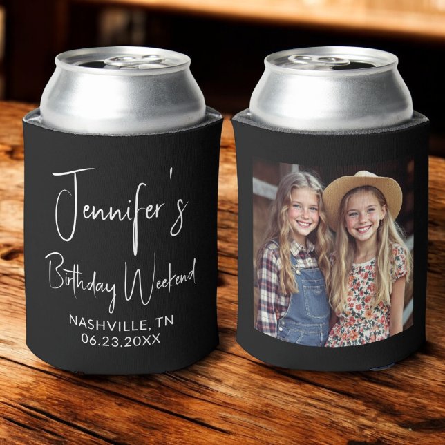Enfriador De Latas Foto personalizada de Birthday Weekend para chicas (Subido por el creador)