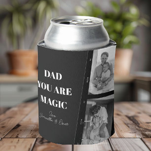 Enfriador De Latas Foto Personalizada De Dos Padres De "Papá Eres Mág