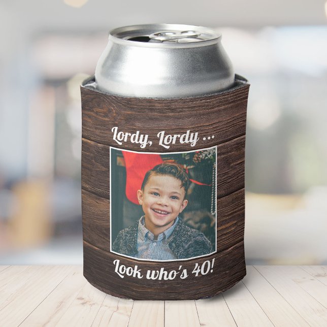 Enfriador De Latas Foto personalizado Diversión Guay 40º cumpleaños R (Subido por el creador)