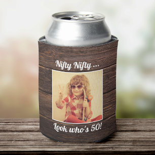 Enfriador De Latas Foto personalizado Graciosa Guay 50 cumpleaños