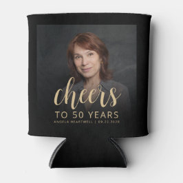 Enfriador De Latas Foto personalizado Saluda Fiesta por los 50 Años