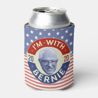 Enfriador De Latas Foto retro del presidente demócrata Bernie Sanders
