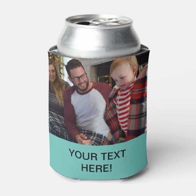 Enfriador De Latas Foto Y Texto personalizado (Lata Anverso)