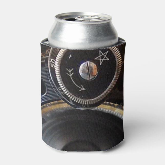 Enfriador De Latas Fotografía de cámara antigua Película de lente ven (Lata Anverso)