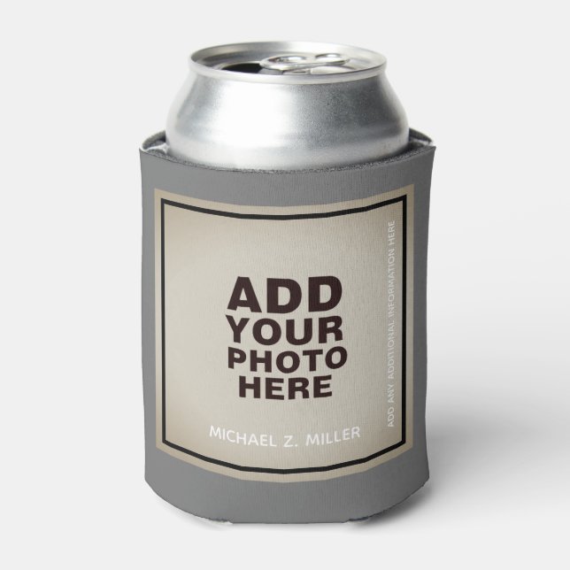 Enfriador De Latas fotografía de keepsake (Lata Anverso)