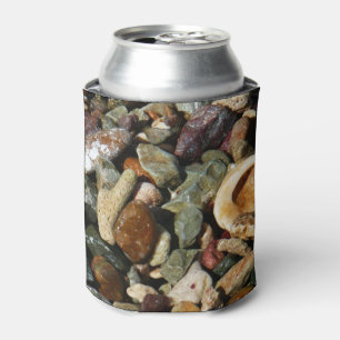 Enfriador De Latas Fotografía de la Naturaleza de Conchas, Rocas y Co