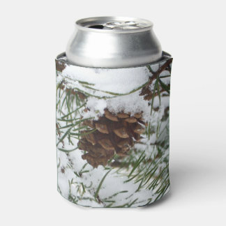 Enfriador De Latas Fotografía de la naturaleza de la nieve de Pine Co