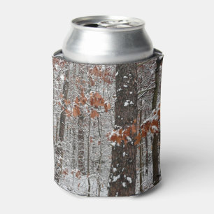 Enfriador De Latas Fotografía de naturaleza invernal de robles cubier