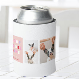 Enfriador De Latas Fotografía de tres grupos | Perro Valentines Gift