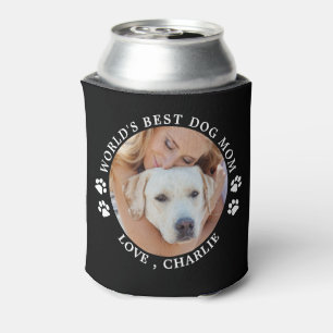 Enfriador De Latas Fotografía personalizada de Mascota lindo de mamá