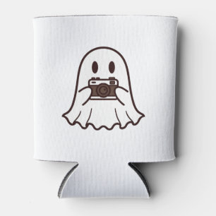 Enfriador De Latas Fotógrafo fantasma de Halloween lindo
