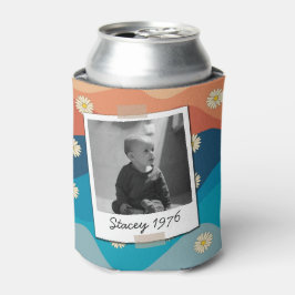 Enfriador De Latas Fotos de cumpleaños número 70 retro de margaritas 