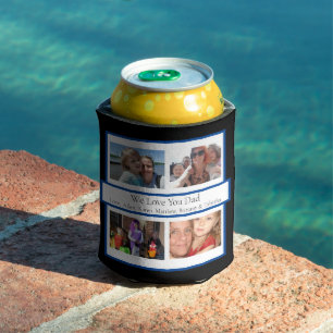 Enfriador De Latas Fotos de familia personalizadas Regalos para pap