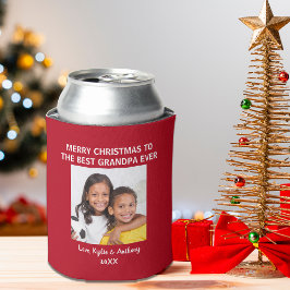 Enfriador De Latas Fotos rojas del abuelo de navidad