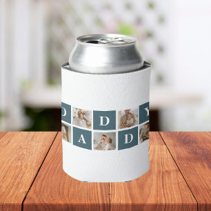 Enfriador De Latas Fotos y regalos de papi verde de los padres de la 