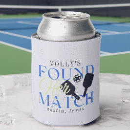 Enfriador De Latas Found Her Match Pickleball Sporty Bachelorette