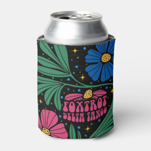 Enfriador De Latas Foxtrot Delta Tango Flower Boho