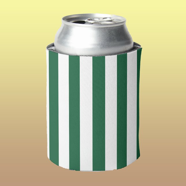 Enfriador De Latas Frasco clásico de época franjas verde y blanca (Subido por el creador)