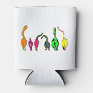 Enfriador De Latas Frascos de gato coloridos