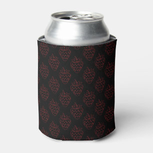 Enfriador De Latas Fresa Rojo Contorno Amantes de la Fruta Fruta