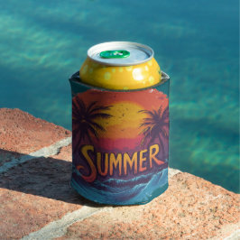Enfriador De Latas Fresador de bebidas del Summer Outdoor Sunset